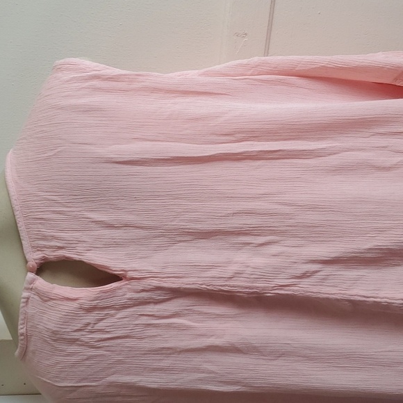 NWT St Johns Bay Womens Top Pink flowy cold shoulder Blouse Size XXL - Picture 5 of 9